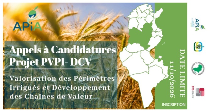 Appels à candidatures- Projet PVPI-DCV